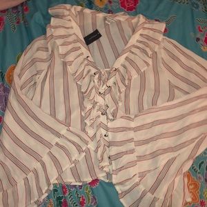 American eagle lace up top